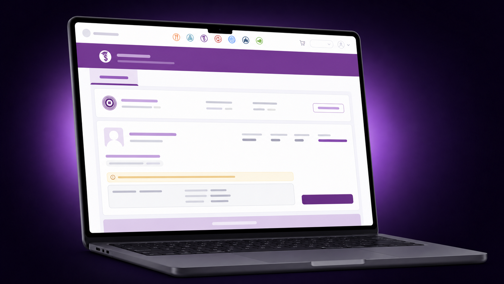 EduTrak tuition and billing dashboard
